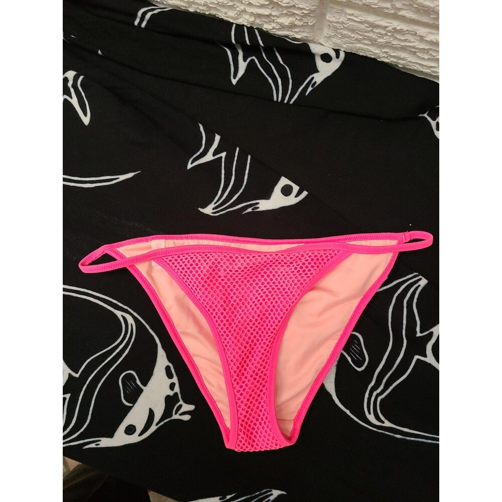 VICTORIA SECRET SIZE Small Neon PINK  BIKINI SWIM BOTTOM